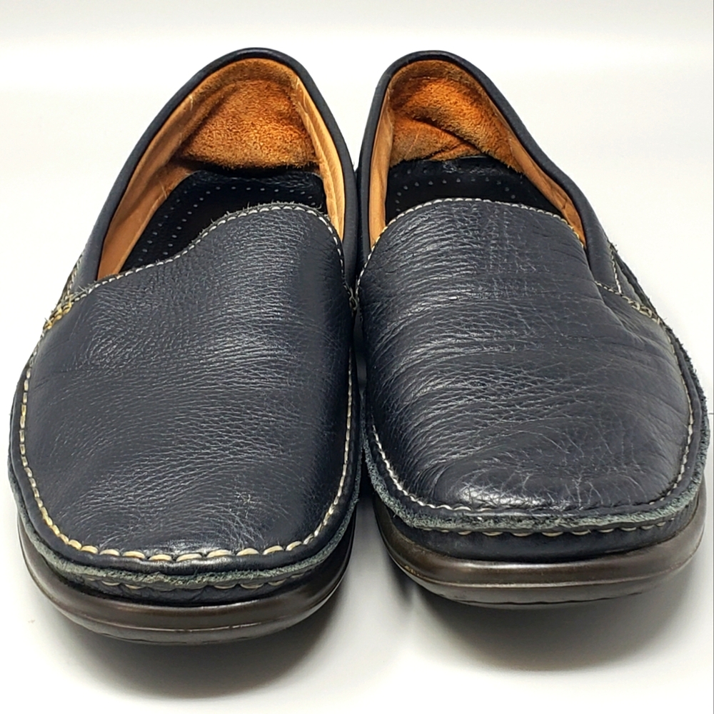 Johnston & Murphy Men's Black Leather Loafer Moccasins (Size: 12)